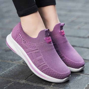 老北京布鞋女防滑軟底媽媽鞋子舒適透氣一腳蹬老人鞋女輕便健步鞋