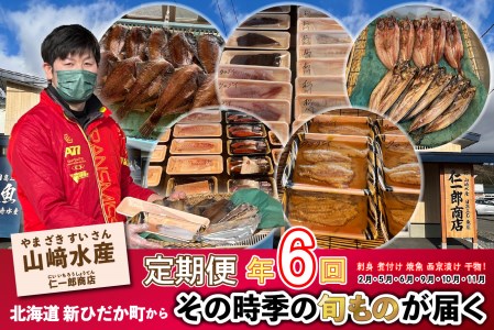 ＜定期便6回＞北海道産 旬のお魚 4~5種 お楽しみ定期便