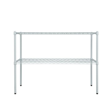 【dayneeds】荷重型 120x45x90公分 二層波浪架 白色