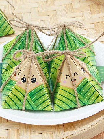 材料包端午節粽子折紙自制紙質立體粽子國風活動蒸籠裝飾益智類