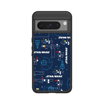 Pixel 8 Pro SolidSuit 黑 - 迪士尼-星際大戰 Star Wars - 經典幾何Pattern
