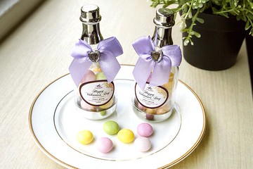 情人節禮贈品--情人節香檳糖果瓶(曼陀珠20顆入) 來店禮 活動獎品