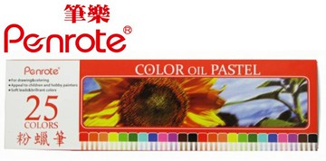 筆樂PENROTE 25色粉蠟筆 盒 PG3591【APP滿額下單10%點數(單一帳號最高1000點)】4/30止