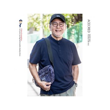 爸爸夏裝短袖t恤中年男士夏季純棉寬松上衣中老年人爺爺大碼衣服