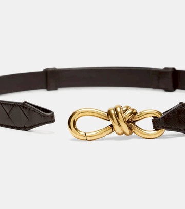 Bottega Veneta Knot Intrecciato leather belt