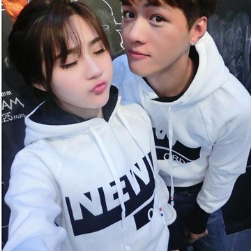 刷毛情侶裝 連帽刷毛T MIT台灣製【YS0397】刷毛-NEW ORDER 團體服 艾咪e舖 簡約風 沒有配色帽子袖口