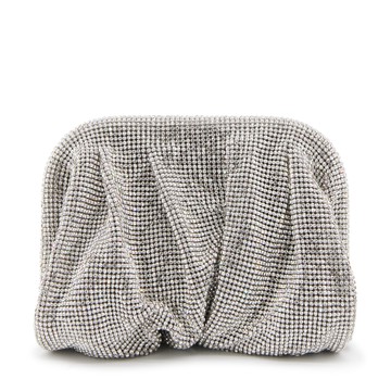 Benedetta Bruzziches - Crystal On Silver Rhinestones Venus La Petite Clutch