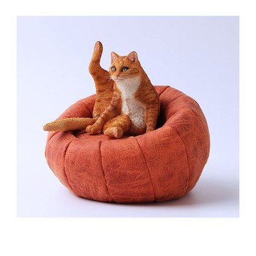 JXK Studio 1/6 比例動物系列 懶貓4.0 (附沙發) 橘貓