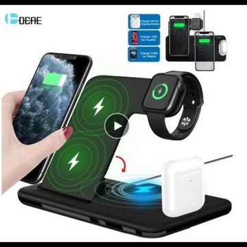 15W Qi Fast Wireless Charger Stand適用于iPhone Airpods iWatch無線充電器支架