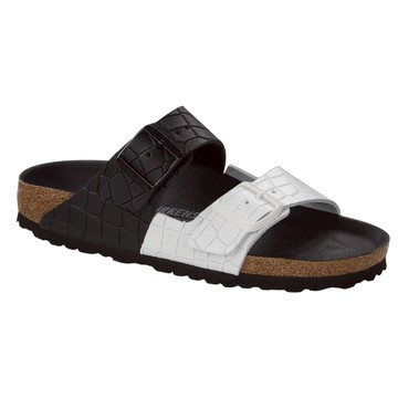 BIRKENSTOCK 勃肯 / Arizona／真皮／拼接黑白鱷魚紋