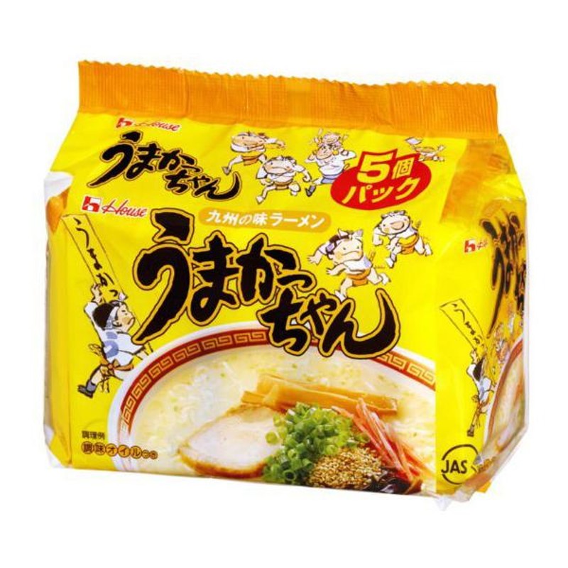うまかっちゃん　(94g　5個パック　ハウス食品　LINEショッピング　x　5食入)