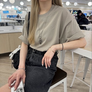 【AMERO】男裝 女裝 短袖寬大素面短T 落肩 情侶裝