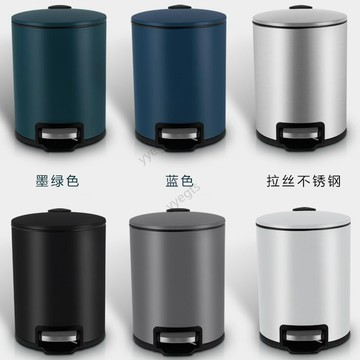 🚀新品優惠 垃圾桶帶蓋防臭不鏽鋼輕奢腳踏高檔客廳臥室廚房洗手間廁所大容量 10・28