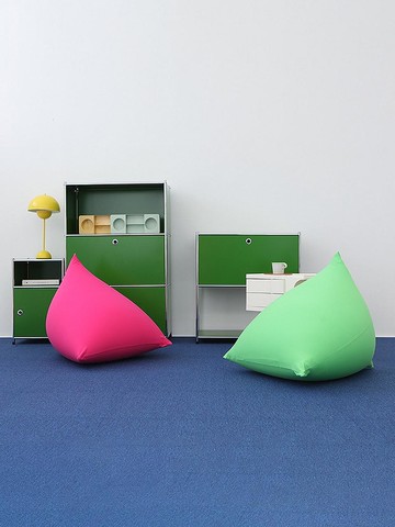 MarketB Embossed Single-Seater Fabric Bean Bag Sofa (LS003)