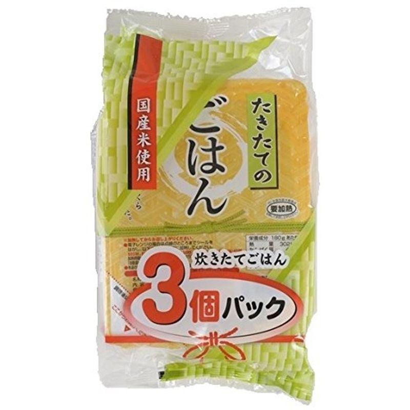 たかの たきたてのごはん (180g×3個パック)×8個