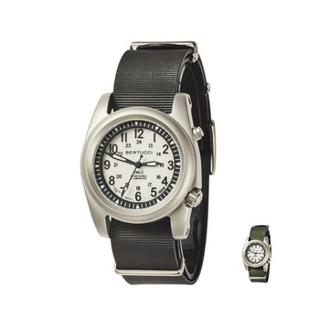 美國Bertucci A-2SEL Super Illuminated 40mm高性能橡膠錶帶耐用夜光抗紫外線性野戰腕錶