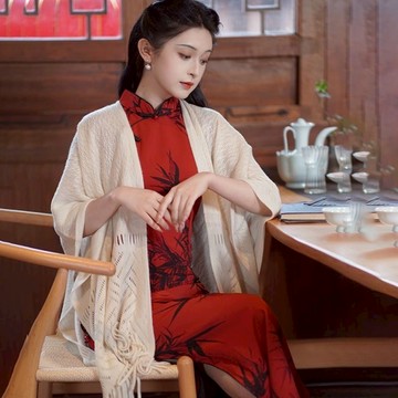 【三重現貨】隔日到 經典款圍巾 毛披肩 旗袍 禮服 宴會 表演 尾牙活動 披肩斗篷秋冬搭配必備款