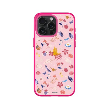 iPhone 15 Pro Max Clear 粉漾桃 - 迪士尼-公主系列 Disney Princess - 迪士尼公主 - 花卉童話