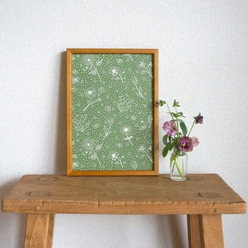 「春之庭 ( green base ) 」A4 海報