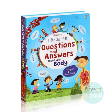 Usborne Questions and Answers about your Body | 外文 | 繪本 | 翻翻書 |  Usborne | 百科 | 知識 | 問答 | 身體 | 保健