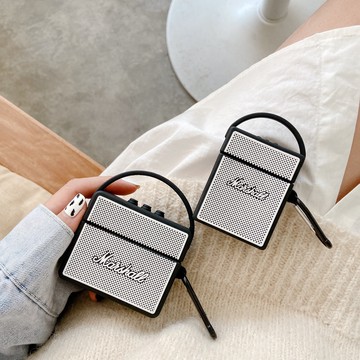 創意馬歇爾音箱華為freebudspro保護套無線藍牙耳機保護殼FREEBUDSPRO硅膠freebuds4代全包軟Freebuds3充電盒