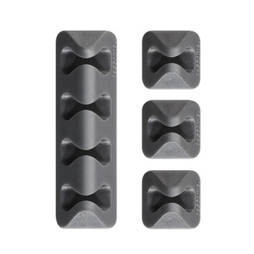 《tescoma》可黏式桌上型整線器組- 充電線收納 整線器 集線夾 理線器