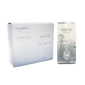 歐文Oval 修正內帶10入(QRM-506T-S1W)-透明