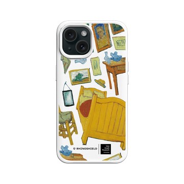 iPhone 15 SolidX 白 - Van Gogh Museum - 寢室-透明