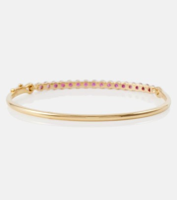 Melissa Kaye Lenox 18kt gold bracelet with sapphires