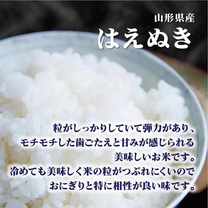  真空パック 白米 30kg 無洗米 はえぬき 小分けパック 5kg×6 令和四年産 山形県産 ごはん 検査米 単一原料米 玄米 保存食