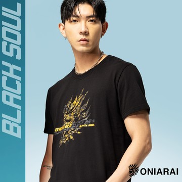 【㊙結帳2件再88折】潮流鬼頭文字短TEE(黑) - BLUE WAY 鬼洗い