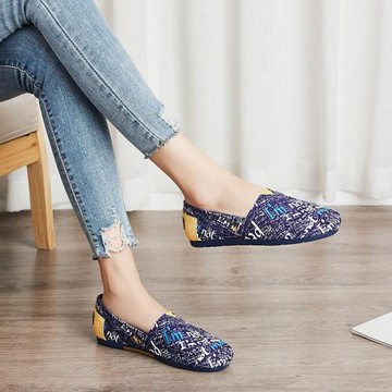 老北京布鞋女單鞋一腳蹬輕便上班布鞋女2025新款漁夫鞋夏季懶人鞋