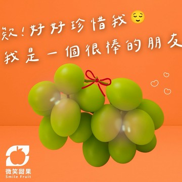 3日內出貨｜【高顏值】生日禮｜節日送禮｜秋季必吃秋脆綠葡萄｜無籽葡萄｜秘魯進口｜香甜爆汁｜Q脆爽口【微笑甜果】