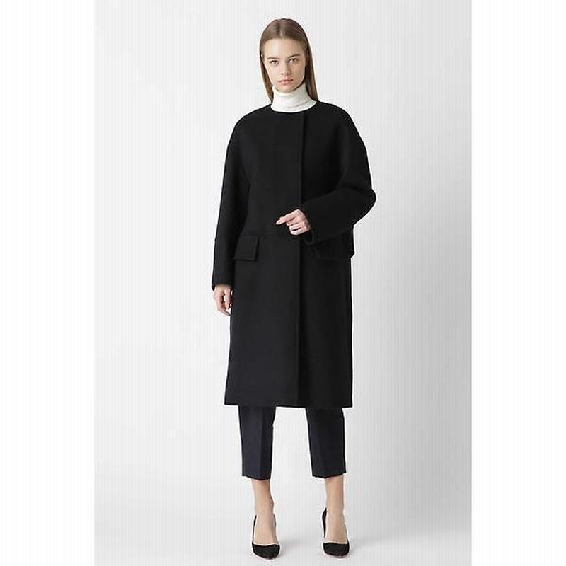 ADORE エアメルトンノーカラーフラップポケットコートベージュ　36 ADORE エアメルトンノーカラーフラップポケットコートベージュ36