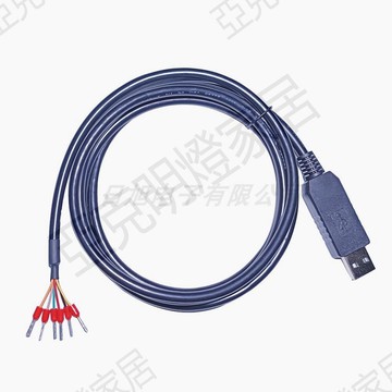 FT232RL USB轉RS232 6P端子免焊頭 PLC/設備RS232串口通訊調試線【亞德機械五金家居】