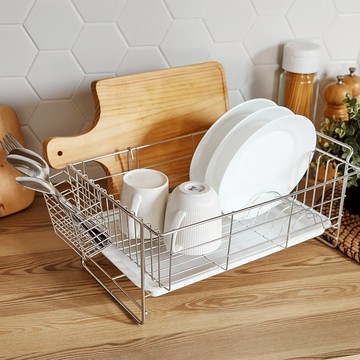 完美主義｜全方位不鏽鋼餐具砧板瀝水架【D0082】