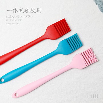 一體式硅膠刷耐高溫燒烤刷面包蜜汁刷家用烘焙工具料理食品刷