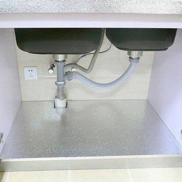 廚房防水貼紙鞋衣柜子防潮墊家用抽屜櫥柜防潮防油貼鋁箔錫紙琴萱