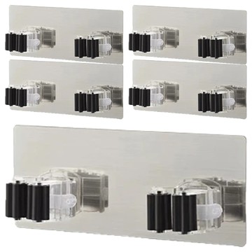 黏貼式拖把架 耐重10kg Y095 顏色隨機  5個