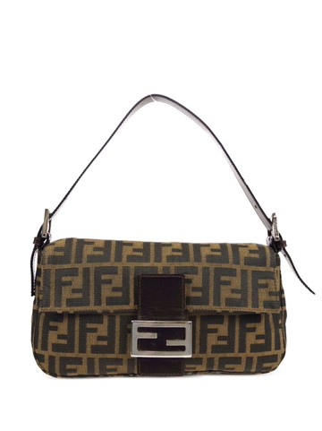Fendi Pre-Owned - 1990s-2000s Zucca Baguette bag - women - Canvas/Leather - One Size - Brown