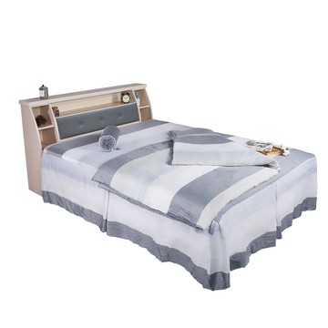 Homelike 喜家居單人3.5尺收納床台組(雪松色)(2284)