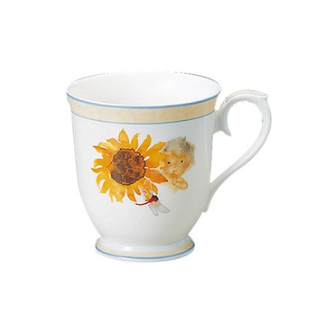 Chihiro Iwasaki岩崎知弘設計師聯名骨瓷馬克杯290ml(向日葵)