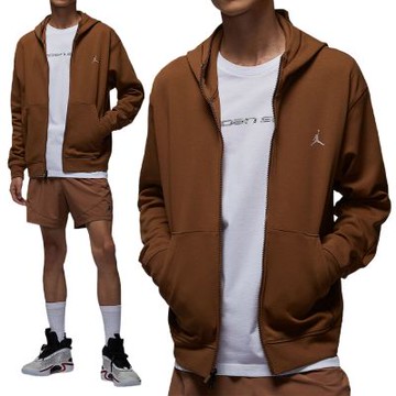 Nike As M J Df Sprt Hoop Flc Fz 男款 咖色 快乾 運動 連帽 外套 FV8603-281