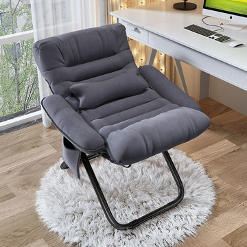 懶人的椅子宿舍椅子小沙發電腦椅家用學生宿舍折疊久坐靠背單人椅「限時特惠」