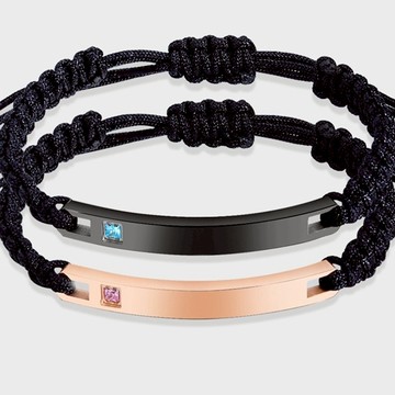 《316小舖》今天特價【Q397】(優質鈦鋼手環-潮流彎牌皮環/情侶皮鍊/繩手環/手鍊/黑手環/玫手環/男女手鏈/繩鏈)