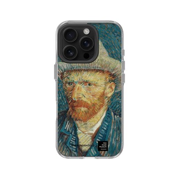 iPhone 16 Pro Clear 透明 - Van Gogh Museum - 戴灰氈帽的自畫像