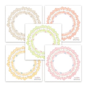 Shu shu 蕾絲荷葉邊貼紙 (A款)