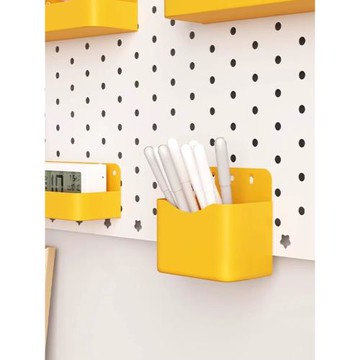 三夢金屬洞洞板置物架配件免打孔桌面磁吸收納架展示掛鉤廚房小孔