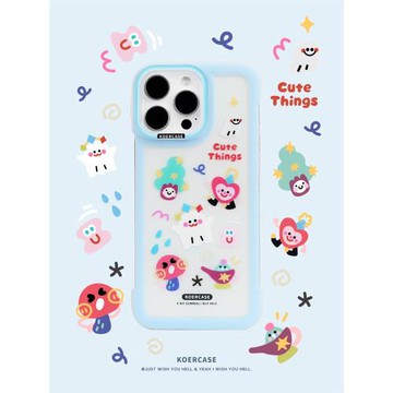 KOERCASE 小幽靈好朋友大合集手機殼無邊框涂鴉有趣呆萌 卡通插畫原創小眾適用蘋果16iPhone15ProMax14Pro13