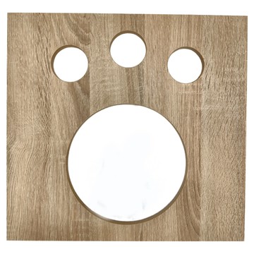 LiFArt 寵物組合櫃 腳印門 MIT 42Wx28.2Dx40Hcm  42cm  經典橡木色